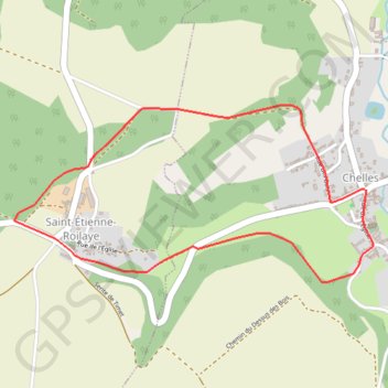 Trace GPS De Chelles à Saint-Etienne-Roilaye, itinéraire, parcours