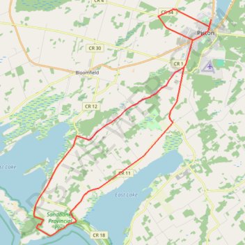 Trace GPS The County Marathon, itinéraire, parcours