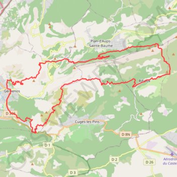 Trace GPS Tour de la chaîne du Saint-Pilon, itinéraire, parcours