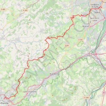 Trace GPS STL21_Sainté, itinéraire, parcours