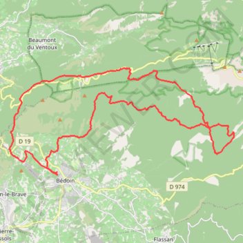 Trace GPS Trail du Ventoux 2024, itinéraire, parcours