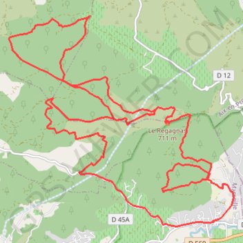 Trace GPS 44. Les Mules, itinéraire, parcours