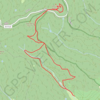 Trace GPS Le Grand Hohnack depuis Wihr au Val, itinéraire, parcours