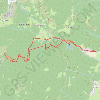 Trace GPS Crête des Voirons, itinéraire, parcours