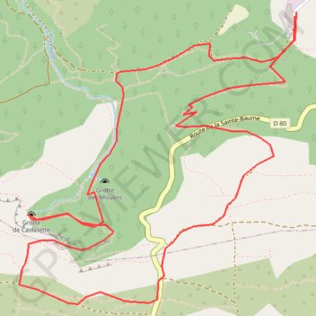 Trace GPS Source Huveaune, itinéraire, parcours