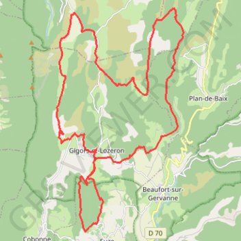 Trace GPS Tour de Gigors et Lozeron, itinéraire, parcours