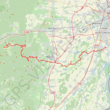 Trace GPS Muckenbach - Eschau, itinéraire, parcours