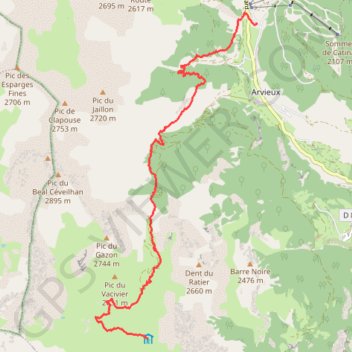 Trace GPS Queyras-Viso Étape 08 : La Chalp - Refuge de Furfande, itinéraire, parcours