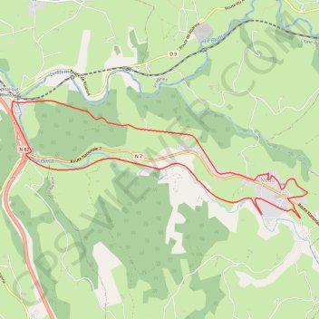 Trace GPS La route Napoléon et la Vallée du Gand - Neaux, itinéraire, parcours