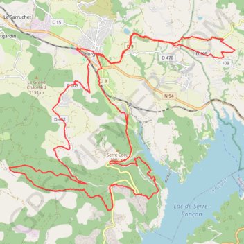 Trace GPS Gd tour du ruban - 21/10/20, itinéraire, parcours