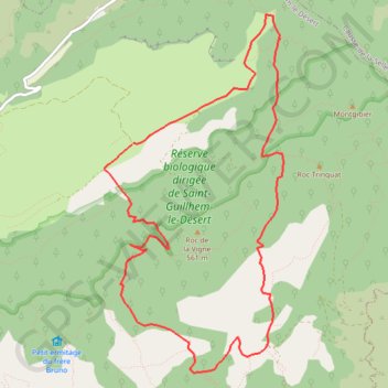 Trace GPS Le tour du Roc de la Vigne (34), itinéraire, parcours