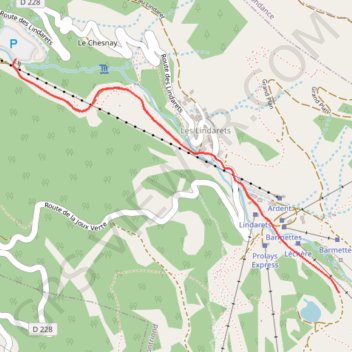 Trace GPS Ardent / Plateau de Lècherette, itinéraire, parcours