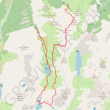 Trace GPS Balade en Ariège, itinéraire, parcours