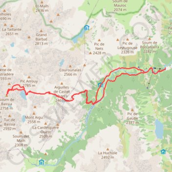 Trace GPS Soum de Bassia, itinéraire, parcours