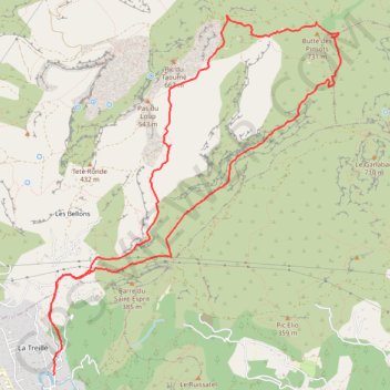 Trace GPS Col du Tubé, itinéraire, parcours