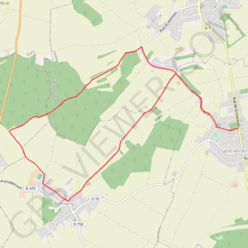 Trace GPS Circuit de Rumigny - Sains-en-Amienois, itinéraire, parcours