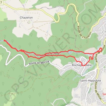 Trace GPS Vallée de Sans-Souci, itinéraire, parcours
