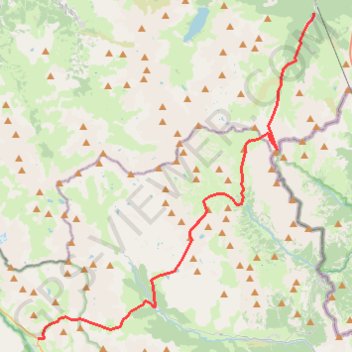 Trace GPS Traversée des Cerces (Lauzet - Valfréjus), itinéraire, parcours