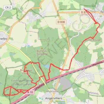 Trace GPS 10-Jan-2021-1731, itinéraire, parcours