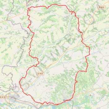Trace GPS Quercy Pays de Serres, itinéraire, parcours
