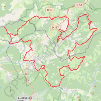 Trace GPS La route des Chalots - Fougerolles, itinéraire, parcours