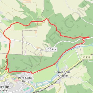 Trace GPS Château Jacques Anquetil, itinéraire, parcours