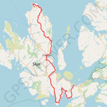 Trace GPS Skye Trail, itinéraire, parcours