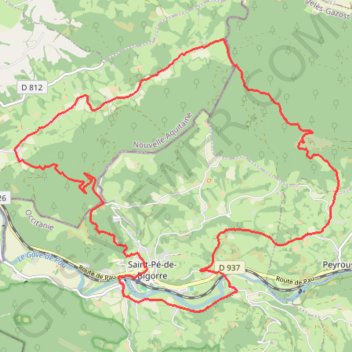 Trace GPS [Itinéraire] Circuit n°3 - Lourdes - Du bois vers la Mouscle, itinéraire, parcours