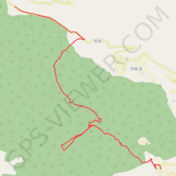 Trace GPS Yunnan - Vers Haba Snow Mountain, itinéraire, parcours