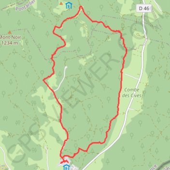 Trace GPS Belvédère du Pré d'haut, itinéraire, parcours