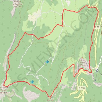 Trace GPS Trail de Vassieux, itinéraire, parcours