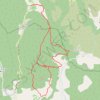 Trace GPS Rando pédestre L'Estellon Vautour Drôme, itinéraire, parcours
