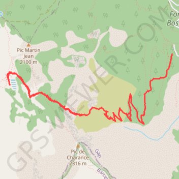 Trace GPS Lac du Cirque du Morgon - Le Boscodon 05, itinéraire, parcours