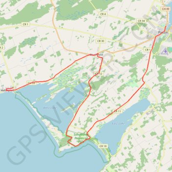 Trace GPS The County Marathon, itinéraire, parcours