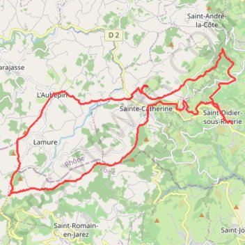 Trace GPS À Saint-Didier-sous-Riverie, itinéraire, parcours