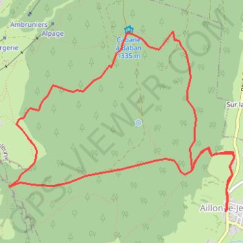 Trace GPS Col de la Verne, itinéraire, parcours