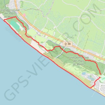 Trace GPS 85-90, itinéraire, parcours