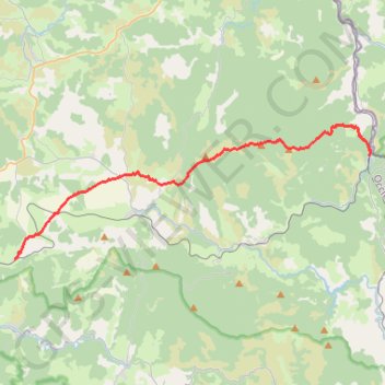 Trace GPS Randonnée de depuis Allenc à La Bastide-Puylaurent en Lozère, itinéraire, parcours