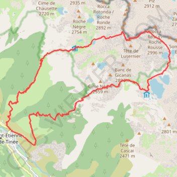 Trace GPS Mont Ténibre, itinéraire, parcours