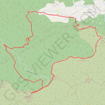 Trace GPS Pilon du Roi-Etoile par Simiane, itinéraire, parcours
