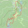 Trace GPS Gazon Rouge les 3 lacs, itinéraire, parcours