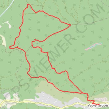 Trace GPS Vauvenargues - Ligoures, itinéraire, parcours