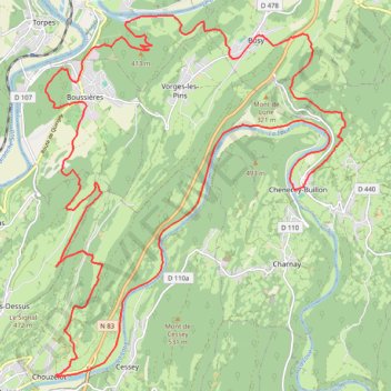 Trace GPS Parcours Final 35km, itinéraire, parcours