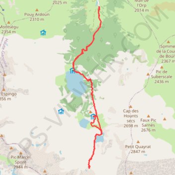 Trace GPS Cirque d'espingo, itinéraire, parcours
