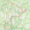 Trace GPS La Canourgue (56min) - Circuit des gorges du Tarn (68km, D+900m), itinéraire, parcours