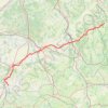 Trace GPS Pelgrimsweg van Vezelay deel 1 N Vezelay - Bourges - Gargilesse, itinéraire, parcours
