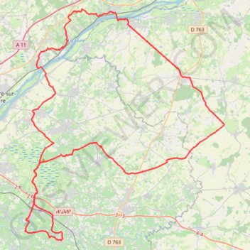 Trace GPS Vignoble Nantais et bords de Loire - Monnières, itinéraire, parcours