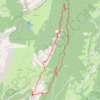 Trace GPS Pas de la rousse et Sangles belles ombres (Chartreuse), itinéraire, parcours