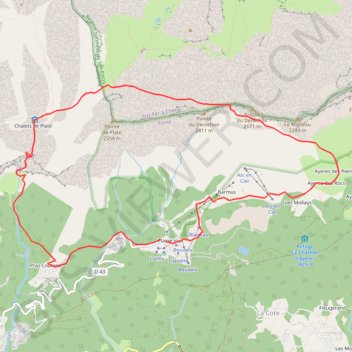 Trace GPS Sur le plateau des Fiz, itinéraire, parcours