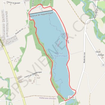 Trace GPS Lac-de-l-Aygue-Longue: 19-02-2019, itinéraire, parcours